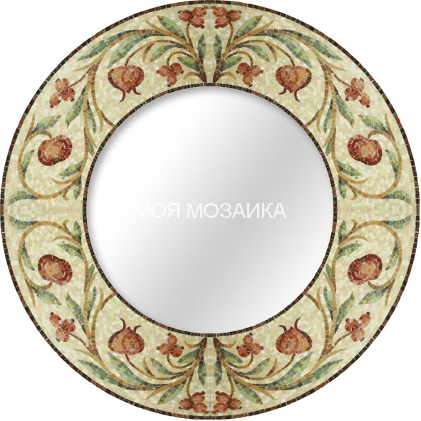 GIARDINO Рама для зеркала из стеклянной мозаики ширина 25 см