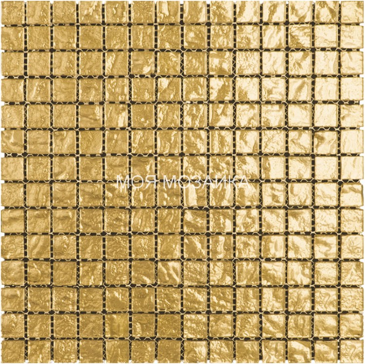 BSA-0120 Мозаика аналог золота текстурная 15х15 мм