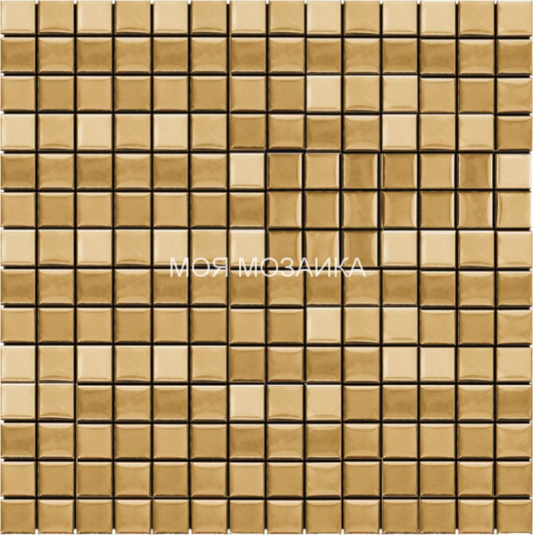 BSU-0120 Мозаика аналог золота текстурная 20х20 мм