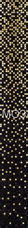 BLACK&GOLD 30% Мозаика-градиент для интерьера 20х20 мм