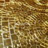 GR02-G Мозаика желтое золото (аналог) резаная текстурная 10х10 мм