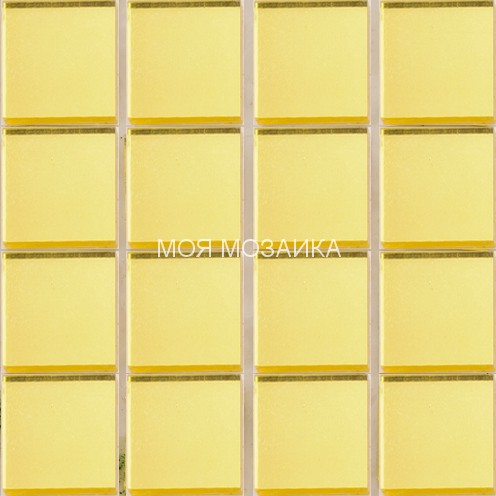 GR01-G Мозаика желтое золото (аналог) резаная гладкая 10х10 мм 1
