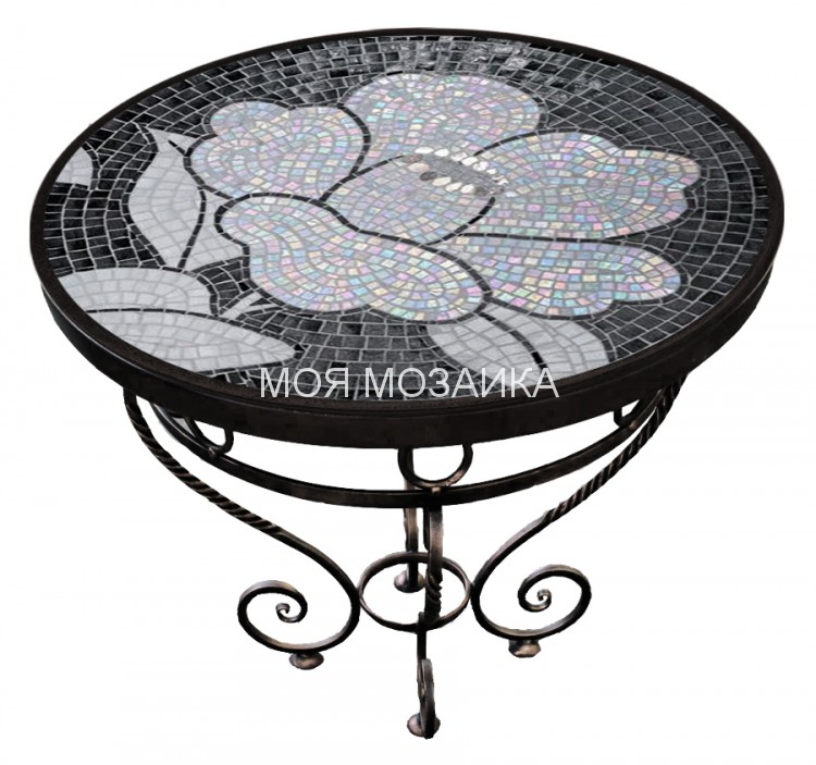 MAGIC 111. Столешница из стеклянной мозаики D=60 cm