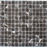 EZARRI ZEN BLACK MARBLE 25x25x4 мм Мозаика стеклянная с текстурой натурального камня