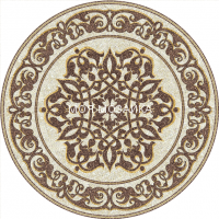 SHEIH 3 Marble Gold + Border Панно художественное мозаичное для хамама
