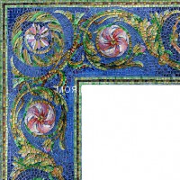 FLORENCE BLUE Бордюр художественный, высота 20 cm
