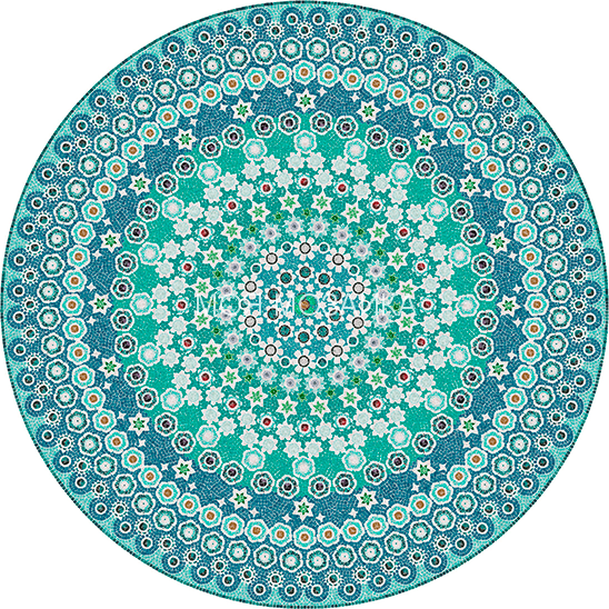 MARRAKESH TURCHESE Панно художественное мозаичное для хамама