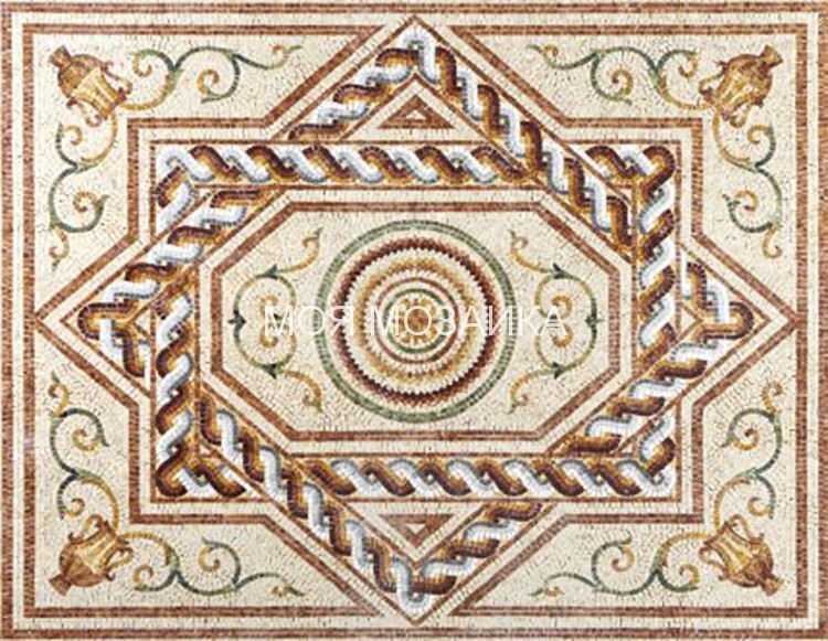 ELLADA 14 Мраморный мозаичный ковер 150х200 см