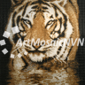 Панно мозаичное Тигр 1400х2200 мм