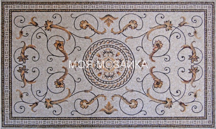 RENESSANS 17 Мраморный мозаичный ковер 200x300 cm