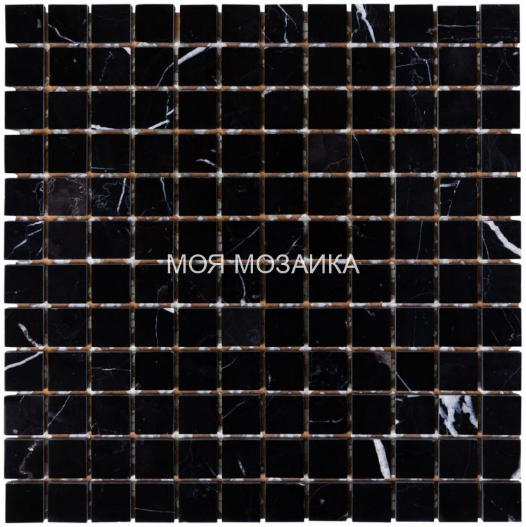 Nero Marquina Pol. Мозаика 23х23х8 mm