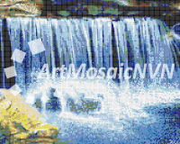 Панно мозаичное Водопад-1 1800х1400 мм