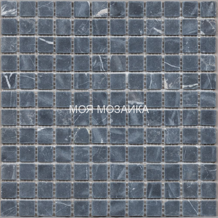 Nero Marquina Tum. Мозаика 23х23х4 mm