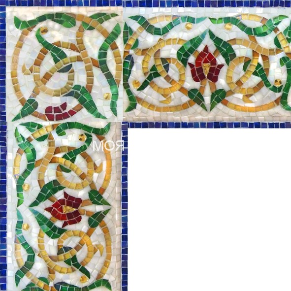 SHEIH 2 Мозаичный бордюр для хамама, высота 15 см