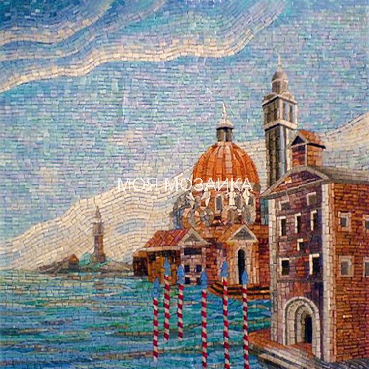 Венеция 3. Художественое мозаичное панно 50x50 cm