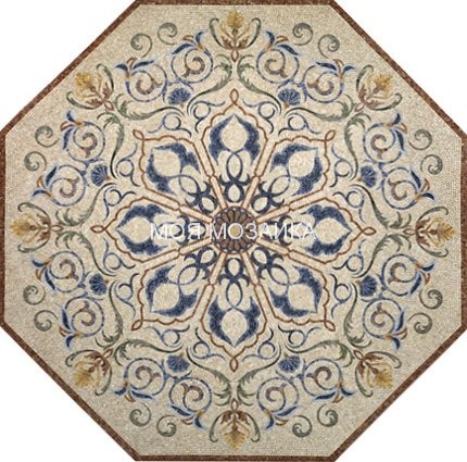 TURKO 54 Мраморный мозаичный ковер 200x200 cm