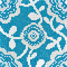 Декор мозаичный FLOWER CARPET BLUE