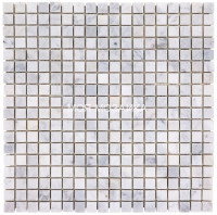 Bianca Carrara Tum. Мозаика 15х15х8 mm