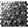 Мозаика стеклянная шестирганник микс Glamour AHX-02 Cordoba Grey