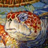 BIG TURTLE. Художественое мозаичное панно 200x110 cm